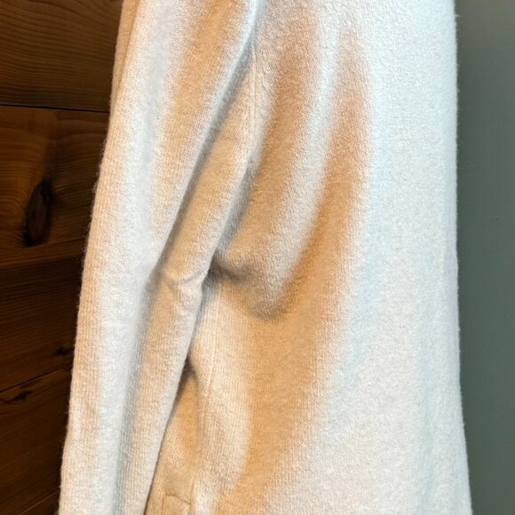 LOFT Cream Colored Cowl Neck Sweater with Button Details - XL - Picture 2 of 5